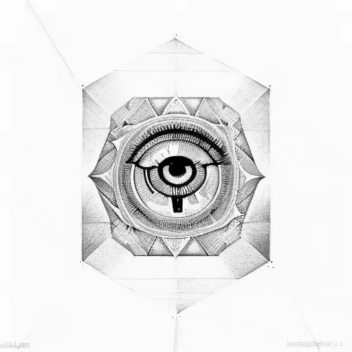 Evil Eye Geometrical Lines