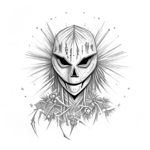 Scarecrow With Raven