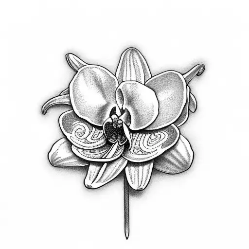 Daisy And Orchid Sleeve