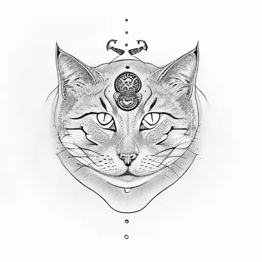 Ying Yang With Cat And Dog