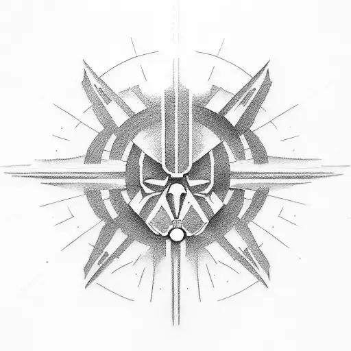 Fine Line Of A Siluette Star Wars