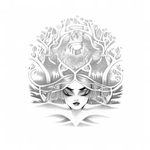 A Funeral Procession Of Dancers In A Mystical Forest