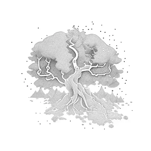 Juniper Bird And Juniper Tree