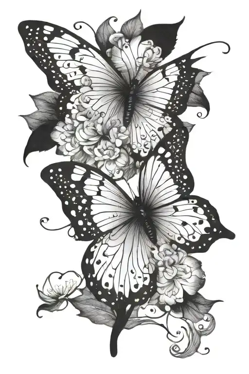 Butterfly Made Entirely Of Black