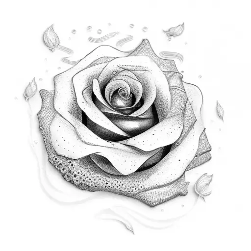 Live' Word Within Rose