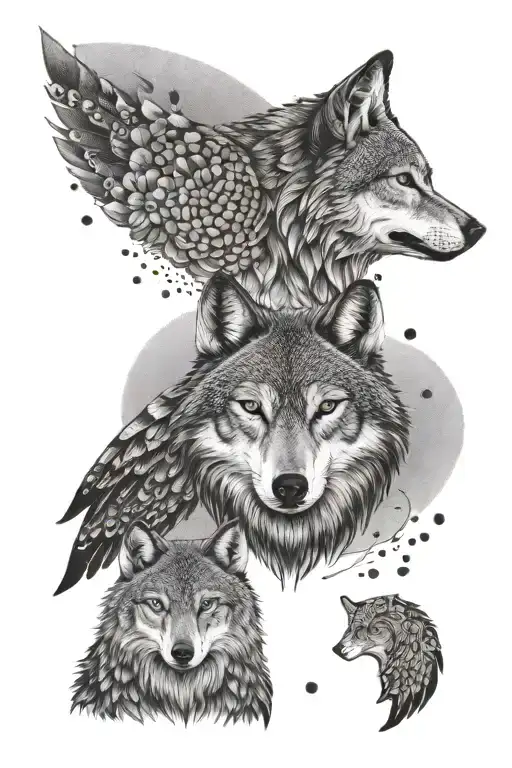 Wolf And Owl