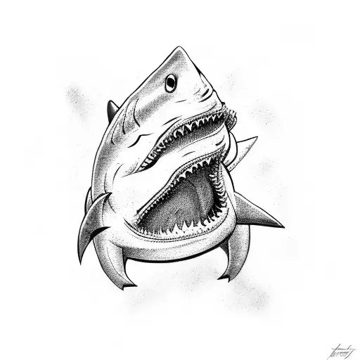 Little Devil And A Shark