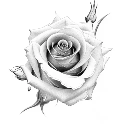 Rose And Daffodils Combined