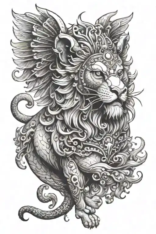 Ishtar Winged Lion Shishi