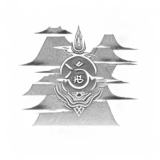 Japanese Kanji Symbolizing Rock Music