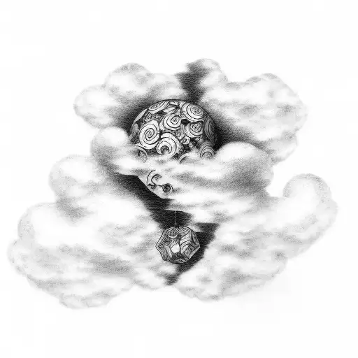 Man Falling From Cloud