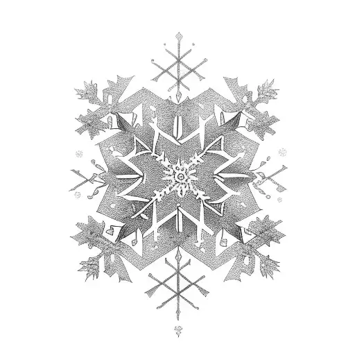 Dark Style Snowflake