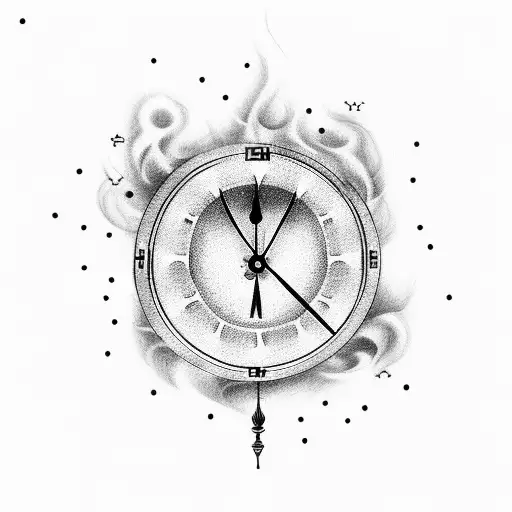 Clock With Smoke