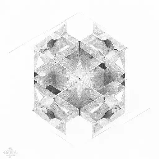 Abstract Geometric Shapes Inspired By Famous Artworks