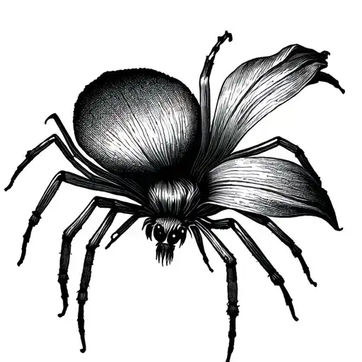 Spider And Spider Lilly Flower