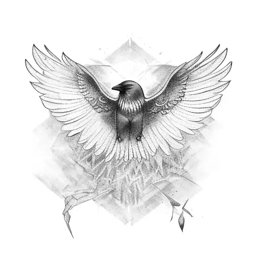 Crow With Broken Wings