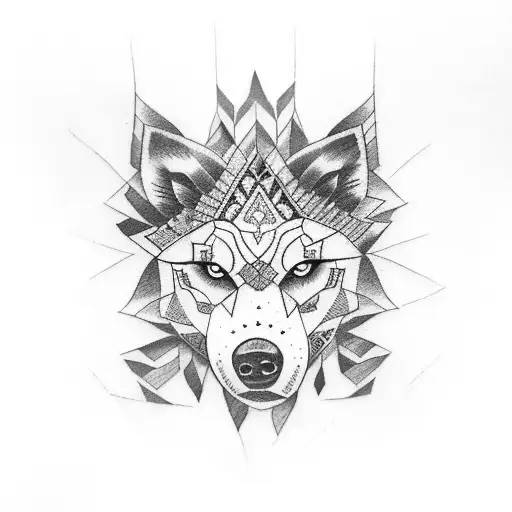 Lobo With Female Indian