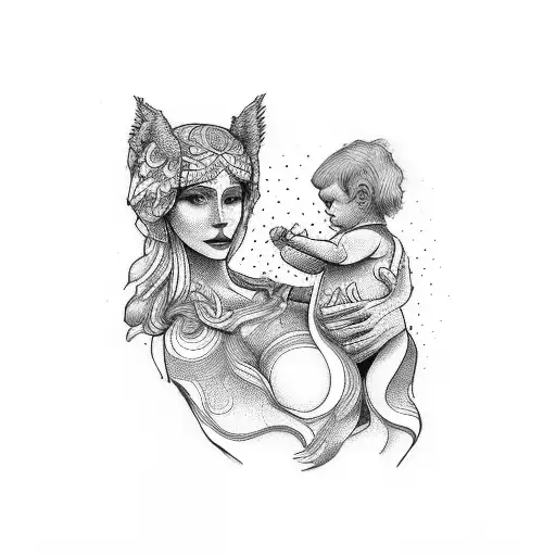 Mother With Child Virgo