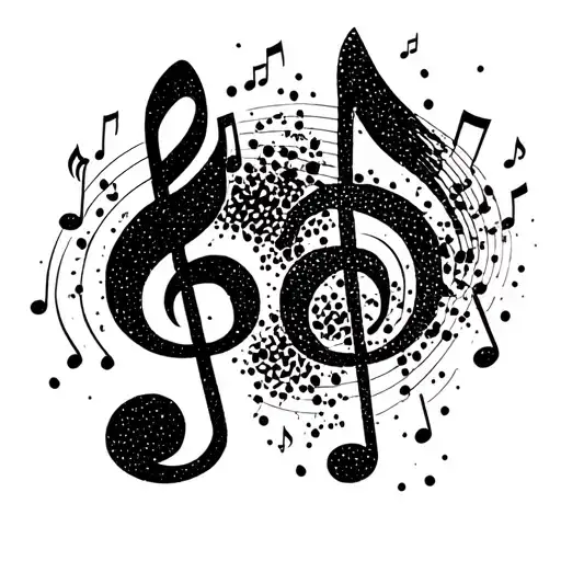 Music Notes Floating