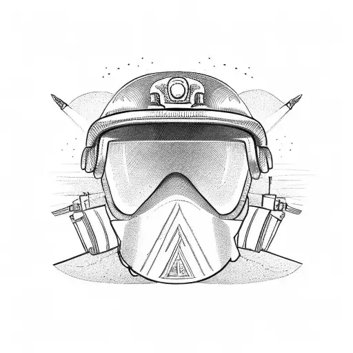 A Military Helmet With The Phrase 'This Is The Way' Incorporated Into The Design