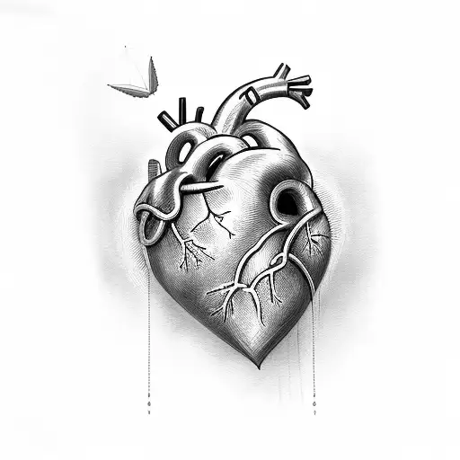 Heart Wrapped In Wire With An Angel