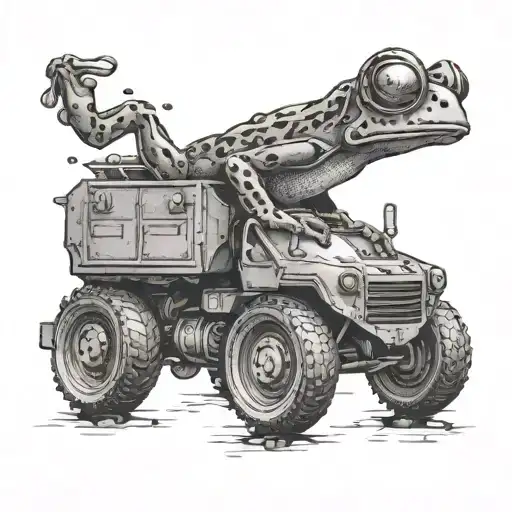 Frog Drive A Garbage Truck