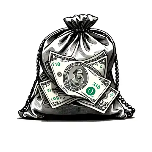 Money And Triple Sietes Bag