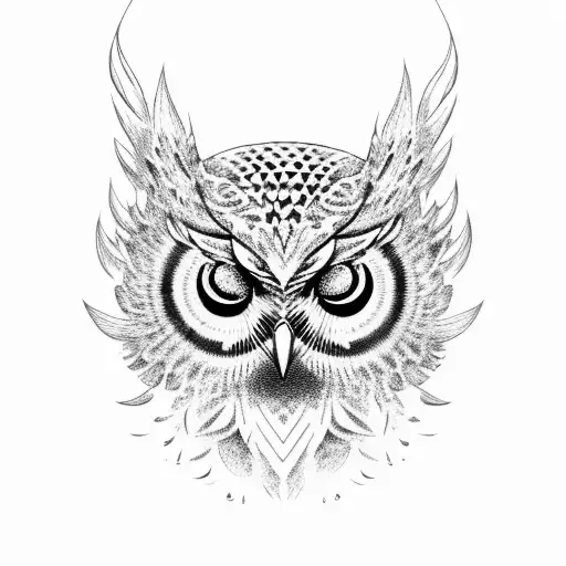 Owl Engulfed In Flames