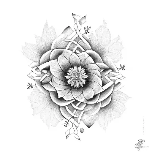 A Graceful Flower Vine Wrapping Around A Softball Home Plate