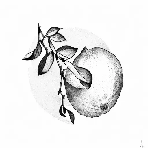 Lemon Tree Branch No Fruits