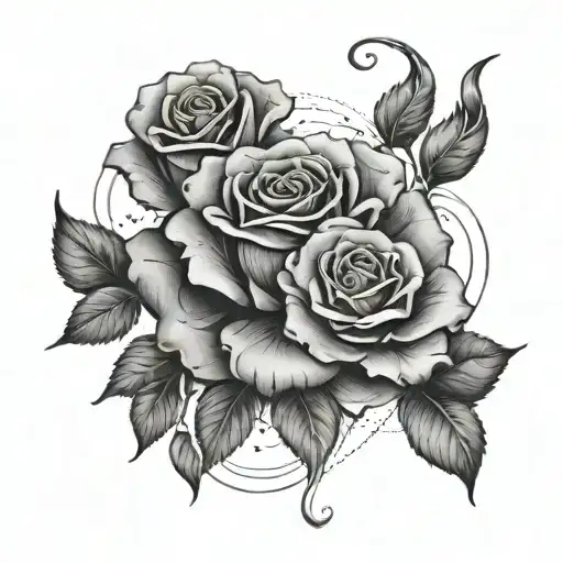 Love Sylvain Surrounded By Intertwined Roses