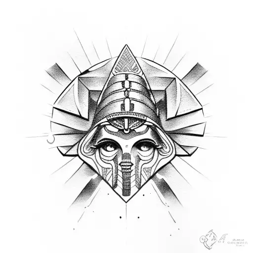 Combine Elements Of Greek And Egyptian Mythology In A Tattoo Design