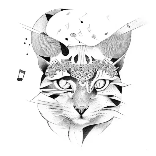 A Historical Figure Playing A Musical Instrument While Surrounded By Animal Companions