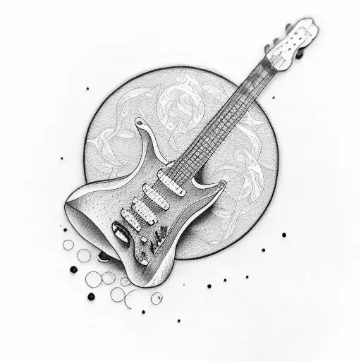 Guitar With Name Ivanna