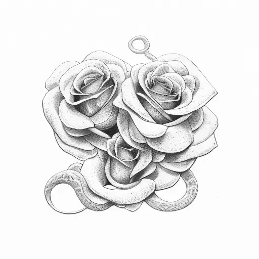 Snake In Rose