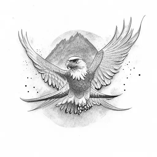 An Eagle Flying