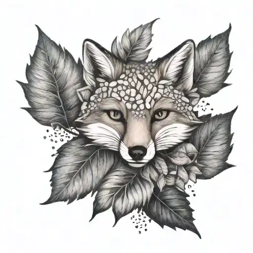 Leaves And Fox