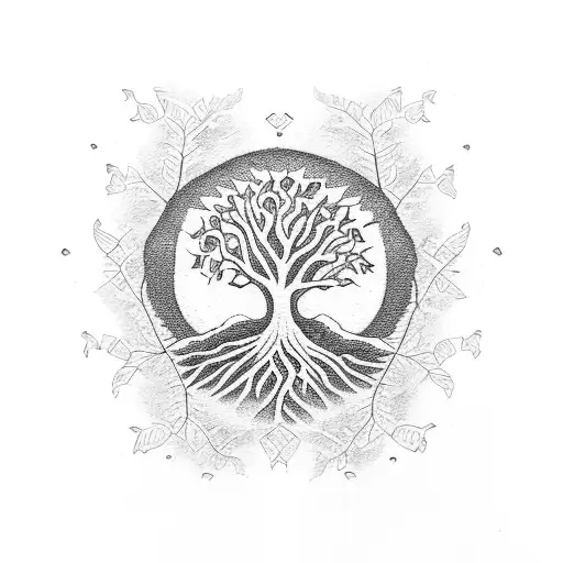 Tree Of Life With 7 Branches