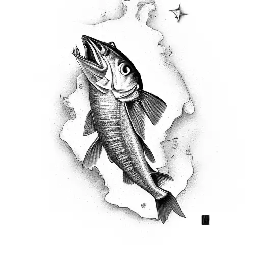 Walleye Graphic With The Word M5