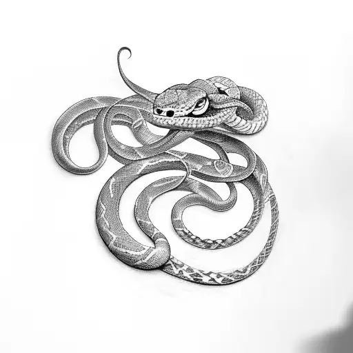 Beautiful Man With Snake Hair