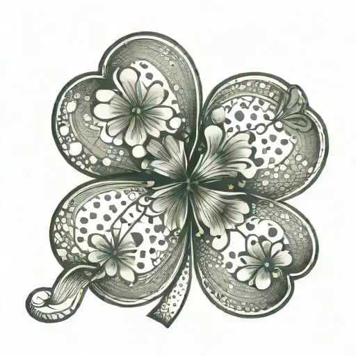 Clover 4 Leaf Clover Gamble Cube Stylized