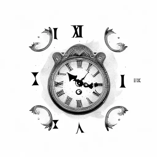 Roman Numeral Clock Falling Apart