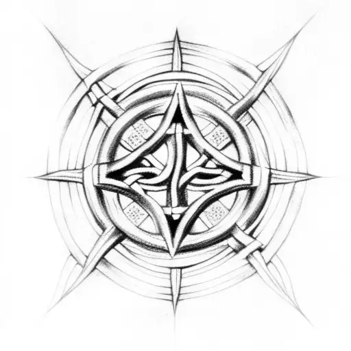 Celtic Trinity Knot With Anchor