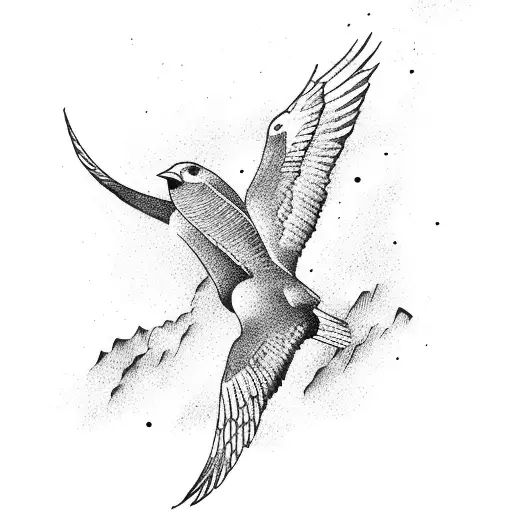 A Majestic Sea Bird Flying Above Crashing Waves