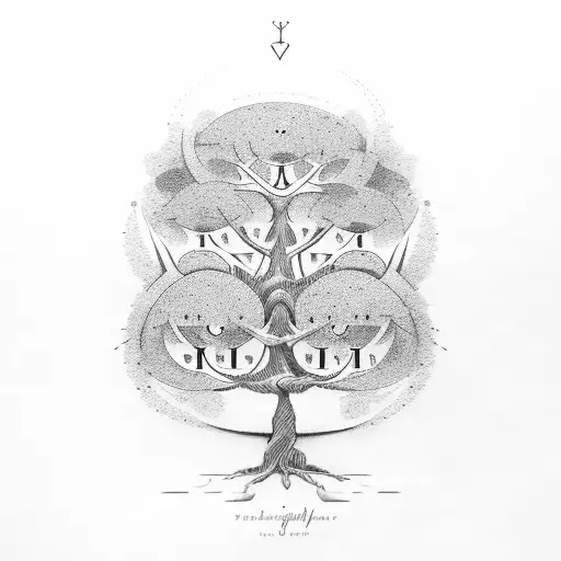 Family Tree With Weights As Branches