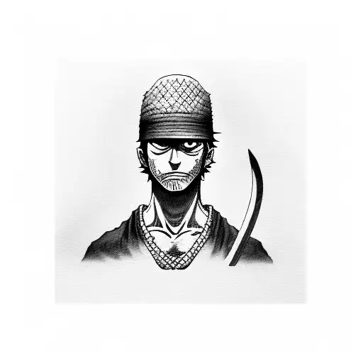 Zoro Katanas And Luffy Hat