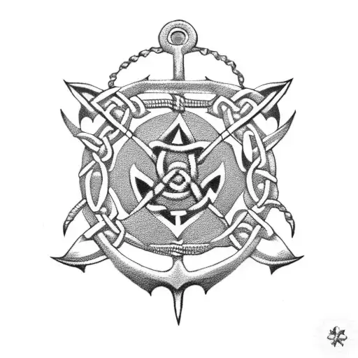 Celtic Chain With Anchor