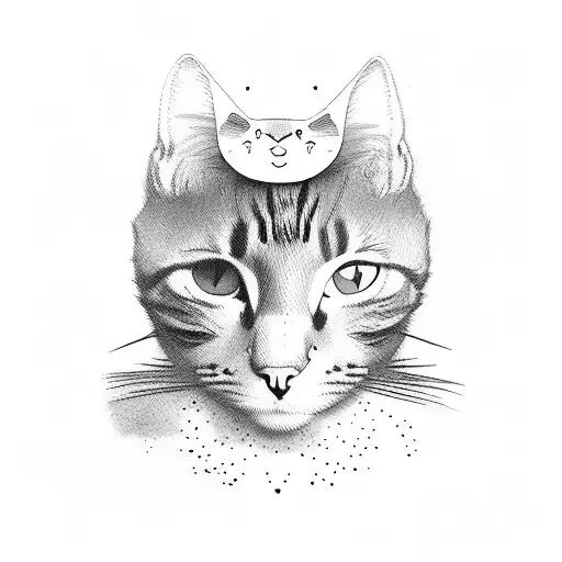 Sexy Woman Body With Cat Head