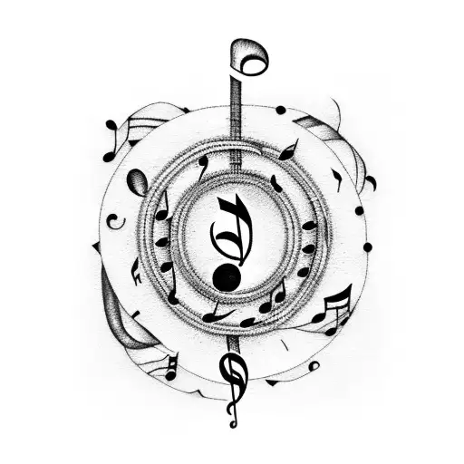 A Music Note Made Up Of Books