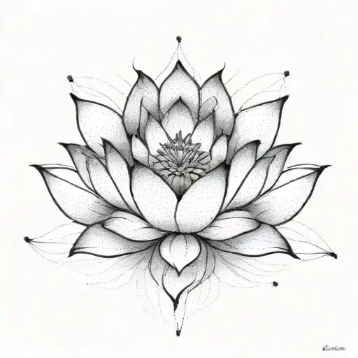 Lotus Flower With Eudaimonia